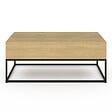 ID MARKET - Table basse rectangulaire relevable convertible en table à manger DETROIT design industriel - vignette