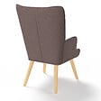 ID MARKET - Fauteuil scandinave IVAR en tissu patchwork multicouleurs - vignette