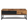 ID MARKET - Table basse plateau relevable rectangulaire CHICAGO 1 tiroir design industriel - vignette