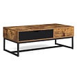 ID MARKET - Table basse plateau relevable rectangulaire CHICAGO 1 tiroir design industriel - vignette