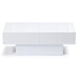 ID MARKET - Table basse coulissante rectangulaire MARTA bois blanc - vignette