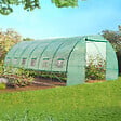 ID MARKET - Serre tunnel de jardin 4 saisons 18M² verte gamme maraîchère CRIMÉE 6x3M - vignette