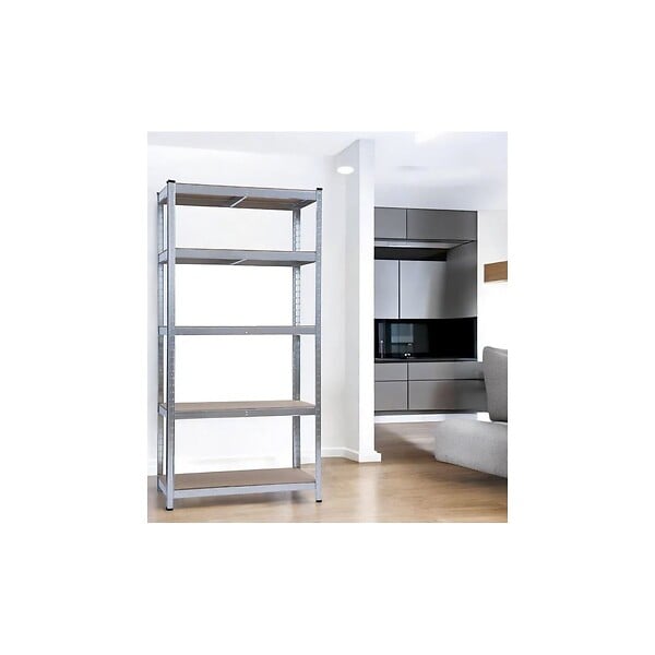 INTEC - Etagères métal 90 x 40 x h180cm à 5 plateaux Structure Acier galvanisé Charge 175Kg / étage - large