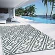 ID MARKET - Tapis extérieur BAHAMAS gris 270 x 370 CM - vignette