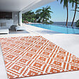ID MARKET - Tapis extérieur BAHAMAS terracotta 270 x 370 CM - vignette