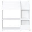 ID MARKET - Meuble de rangement EMMA étagère jouets et bibliothèque enfant en bois blanc - vignette