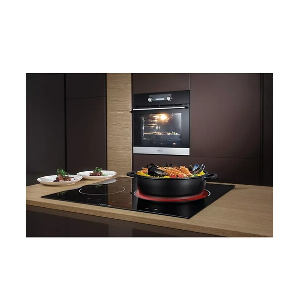 HISENSE - table de cuisson vitrocéramique 60cm 3 feux 5700w noir - E6332BSCE - large