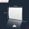 THOMSON - Radiateur électrique fixe à inertie sèche céramique - THOMSON - CLEO 1500W - Thermostat interchangeable - horizontal blanc - NF - vignette