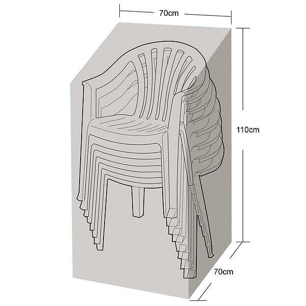 WERKAPRO - Housse de protection renforcée pour chaises de jardin 100 g/m2 - large
