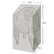 WERKAPRO - Housse de protection renforcée pour chaises de jardin 100 g/m2 - vignette