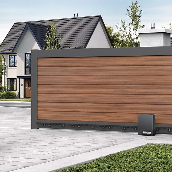 AVIDSEN - Motorisation Avidsen Orea 550 avec batterie de secours pour portail coulissant 4 m - large