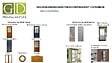 GD MENUISERIES - Verriere d'Atelier Bois MDF Noir 5 Vitrages Clairs H108 cm x L182 cm - vignette