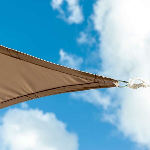 WERKAPRO - Voile d'ombrage taupe  3,6 x 3,6 m - large