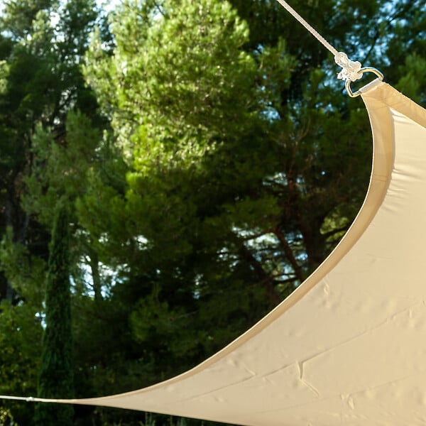 WERKAPRO - Voile D'ombrage Rectangulaire Couleur Crème  4x5m  Werkapro - large
