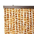 WERKAPRO - Rideau chenille marron et blanc  90 x 220 cm - vignette