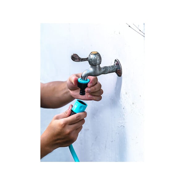 SUAN - Tuyau d'arrosage flexible - Kit complet avec accessoires - Longueur : 15m - large