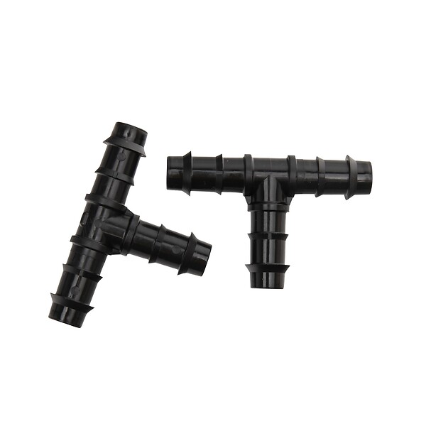 RAIN - Raccord goutte à goutte té Ø16 cannelé  par 2 - large