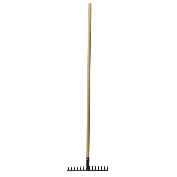 PROGARDEN - Râteau 14 dents acier-bois 143cm - large