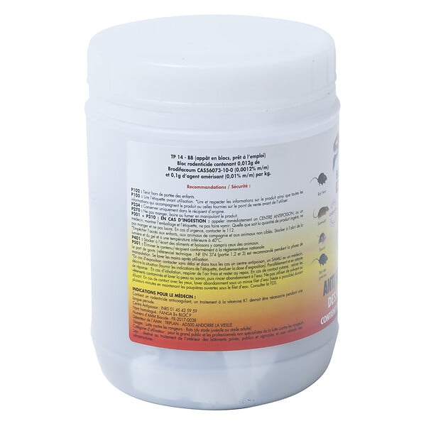 SUBITO - Appât blocs hydro rats et  souris 300g Subito - large