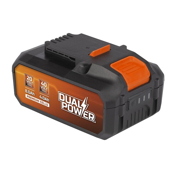 POWERPLUS - Powerplus Dual Power Batterie POWDP9040, 40V, Capacité de 4000mAh ou 8000 mAh, Technologie de la batterie Li-on, Outils  40 V & 20 V - large