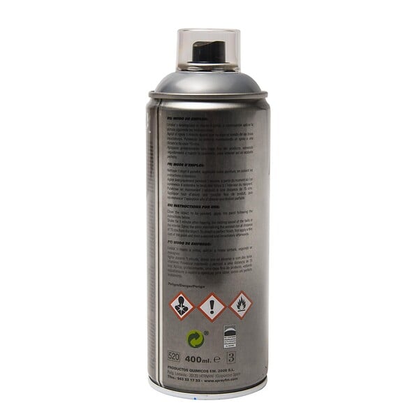 FM SPRAY - Bombe spray revêtement effet inox 400ml - large