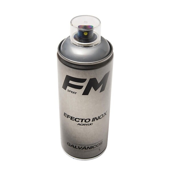 FM SPRAY - Bombe spray revêtement effet inox 400ml - large