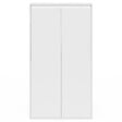 ID MARKET - Armoire sous pente 2 portes TOMI 60 x 50 x 110/70 cm blanc - vignette