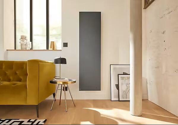 NOIROT - Radiateur vertical à double corps de chauffe Radiasoft - Gris - 1500W - large
