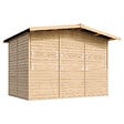 TIMBELA - TIMBELA M150A - Maison de jardin en bois - Grand stand de vendeur avec comptoir - H232 x L336x l263 cm/6 m² - vignette