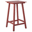 BELIANI - Table de bar de jardin ADIRONDACK 60 cm 59 cm Matière synthétique Rouge - vignette