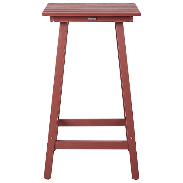 BELIANI - Table de bar de jardin ADIRONDACK 60 cm 59 cm Matière synthétique Rouge - large
