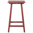 BELIANI - Table de bar de jardin ADIRONDACK 60 cm 59 cm Matière synthétique Rouge - vignette