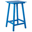 BELIANI - Table de bar de jardin ADIRONDACK 60 cm 59 cm Matière synthétique Bleu - vignette