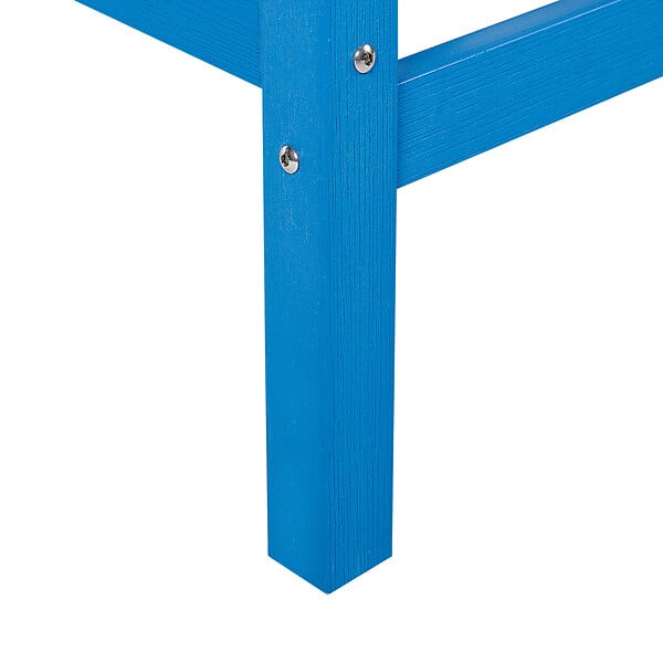 BELIANI - Table de bar de jardin ADIRONDACK 60 cm 59 cm Matière synthétique Bleu - large