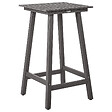 BELIANI - Table de bar de jardin ADIRONDACK 60 cm 59 cm Matière synthétique Gris foncé - vignette