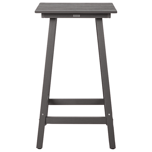 BELIANI - Table de bar de jardin ADIRONDACK 60 cm 59 cm Matière synthétique Gris foncé - large