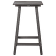 BELIANI - Table de bar de jardin ADIRONDACK 60 cm 59 cm Matière synthétique Gris foncé - vignette