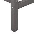 BELIANI - Table de bar de jardin ADIRONDACK 60 cm 59 cm Matière synthétique Gris foncé - vignette