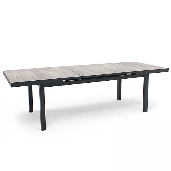 OVIALA - Table extensible 8 chaises et 2 fauteuils en aluminium et céramique  - Tivoli - large
