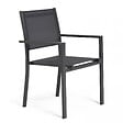 OVIALA - Table extensible 8 chaises et 2 fauteuils en aluminium et céramique  - Tivoli - vignette