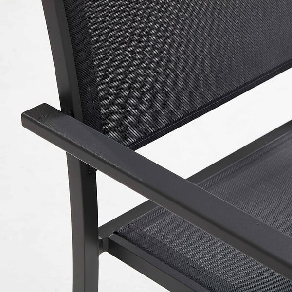 OVIALA - Table extensible 8 chaises et 2 fauteuils en aluminium et céramique  - Tivoli - large