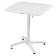 OVIALA - Ensemble table inclinable de terrasse 70 x 70 cm et 2 chaises blanc - Almada - vignette