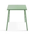 OVIALA - Ensemble table de terrasse et 4 chaises en métal vert cactus - Palavas - vignette