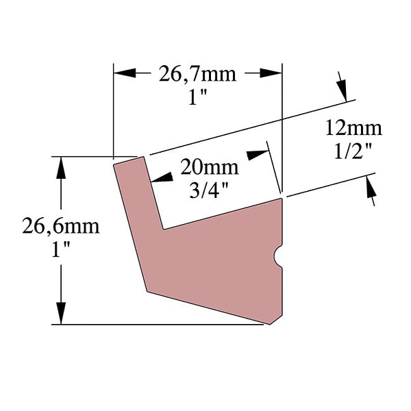 SANS - Corniche plafond Cimaises et Plus C07 - 2,7x2,7x200cm (h x p x L) - moulure décorative polyuréthane - large