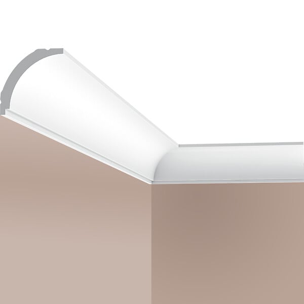SANS - Corniche plafond Cimaises et plus C13 - 4,5x4,5x200cm (h x p x L) - moulure décorative polymère - large