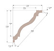 SANS - Corniche plafond Cimaises et Plus C04 - 5,5x4,2x200cm (h x p x L) - moulure décorative polyuréthane - vignette