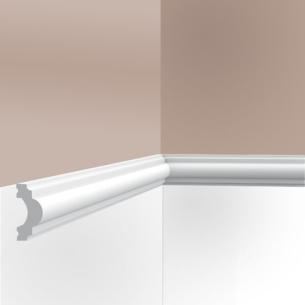 SANS - Cimaise , Moulure Cimaises et Plus M04 - 4x2x200cm (h x p x L) - moulure décorative polyuréthane - large