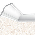 SANS - Corniche plafond Cimaises et Plus C06 - 12x12x200cm (h x p x L) - moulure décorative polyuréthane - vignette