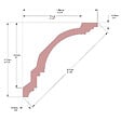 SANS - Corniche plafond Cimaises et Plus C06 - 12x12x200cm (h x p x L) - moulure décorative polyuréthane - vignette