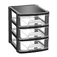 WERKAPRO - Organisateur de bureau 3 tiroirs - vignette